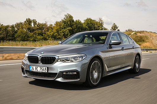 Image of a 2018 used gray BMW 5 Series