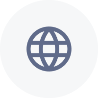 Icon of a globe